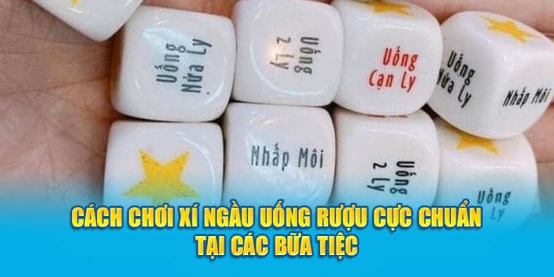 Cách chơi xí ngầu uống rượu cực chuẩn tại các bữa tiệc